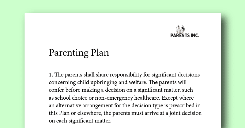 Parenting Plan